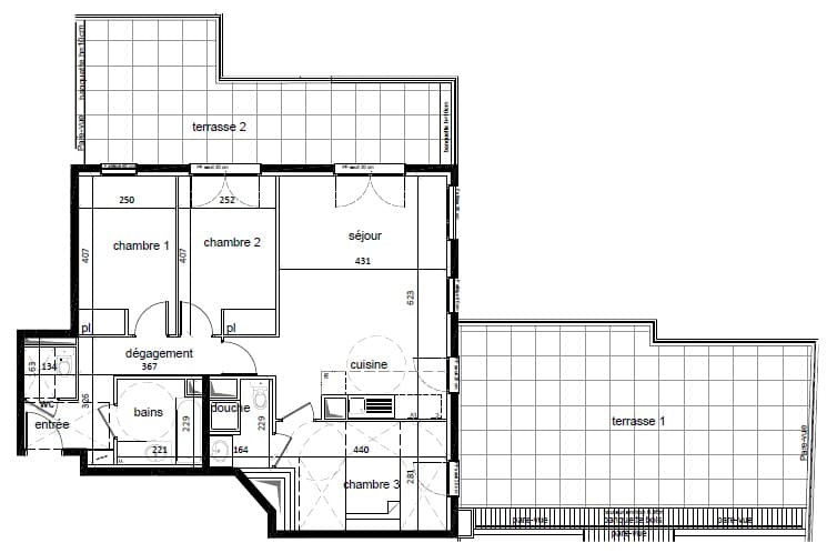 Plan du logement de Villejuif
